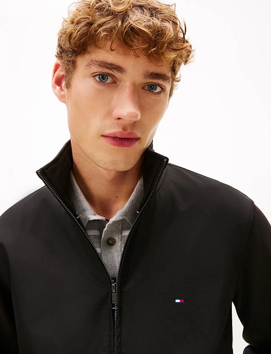 Tommy Hilfiger - ESSENTIAL INTECHNO MIX ZIP THRU - shop efter anledning - black - 4
