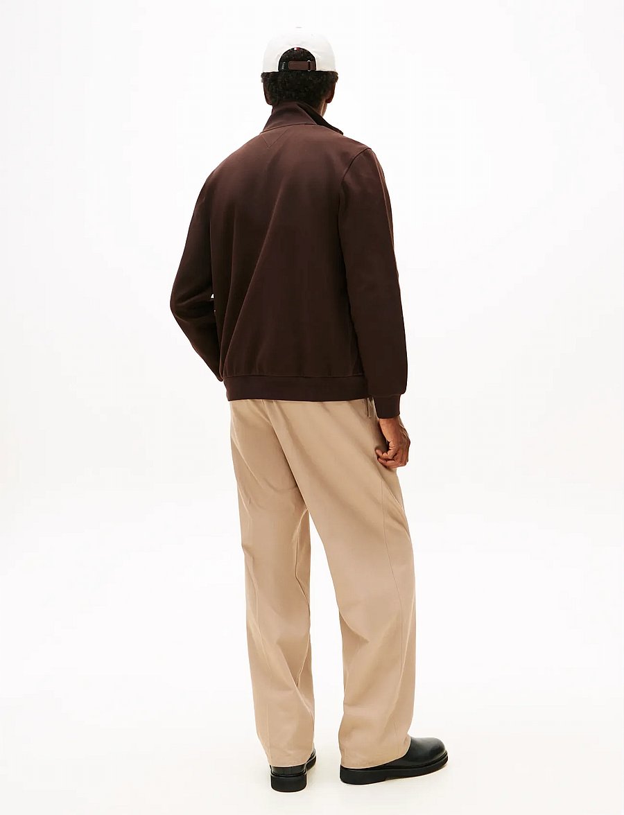 Tommy Hilfiger - ESSENTIAL INTECHNO MIX ZIP THRU - truien - chocolate - 3