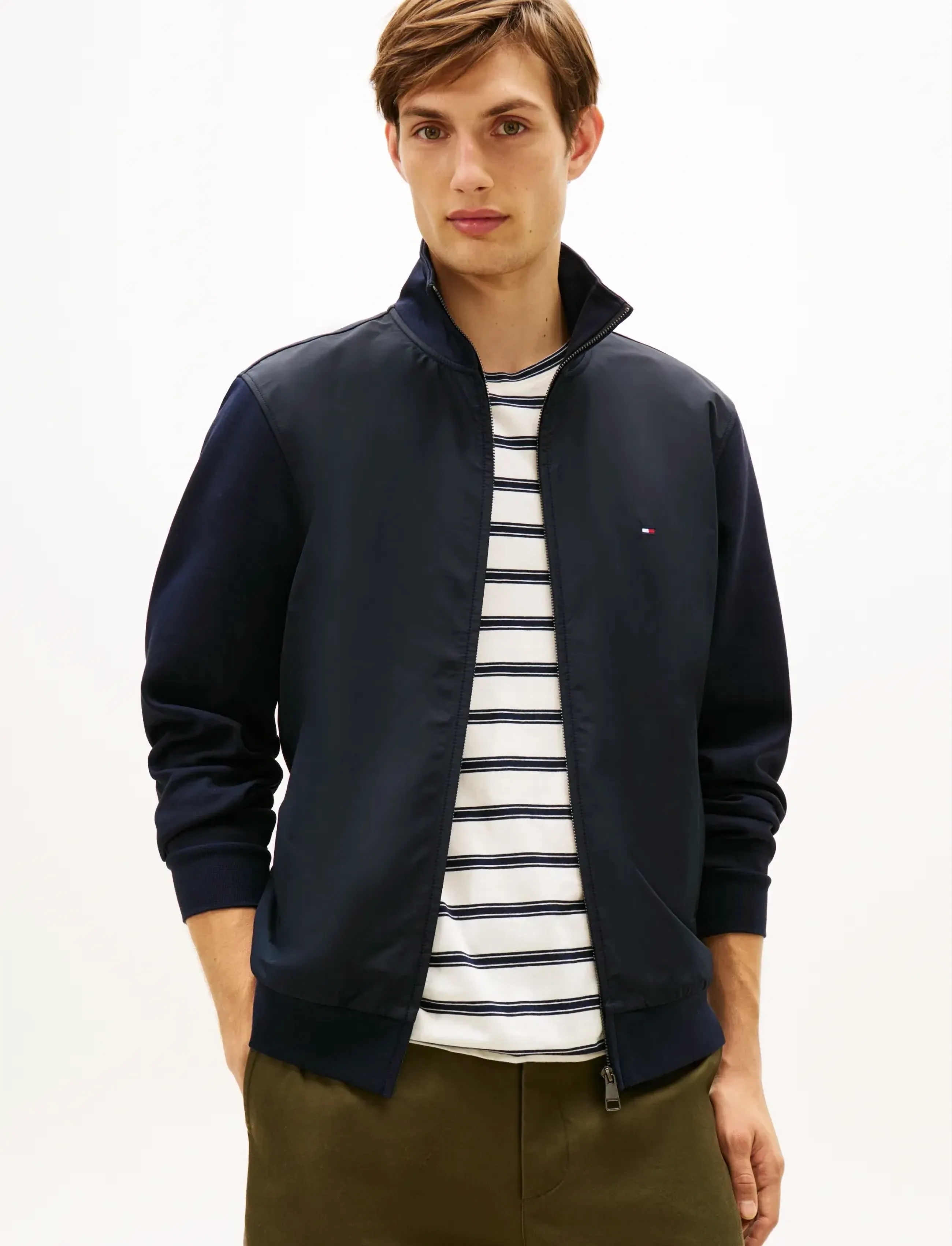 Tommy Hilfiger ESSENTIAL INTECHNO MIX ZIP THRU - Neue Mode - DESERT SKY / navy