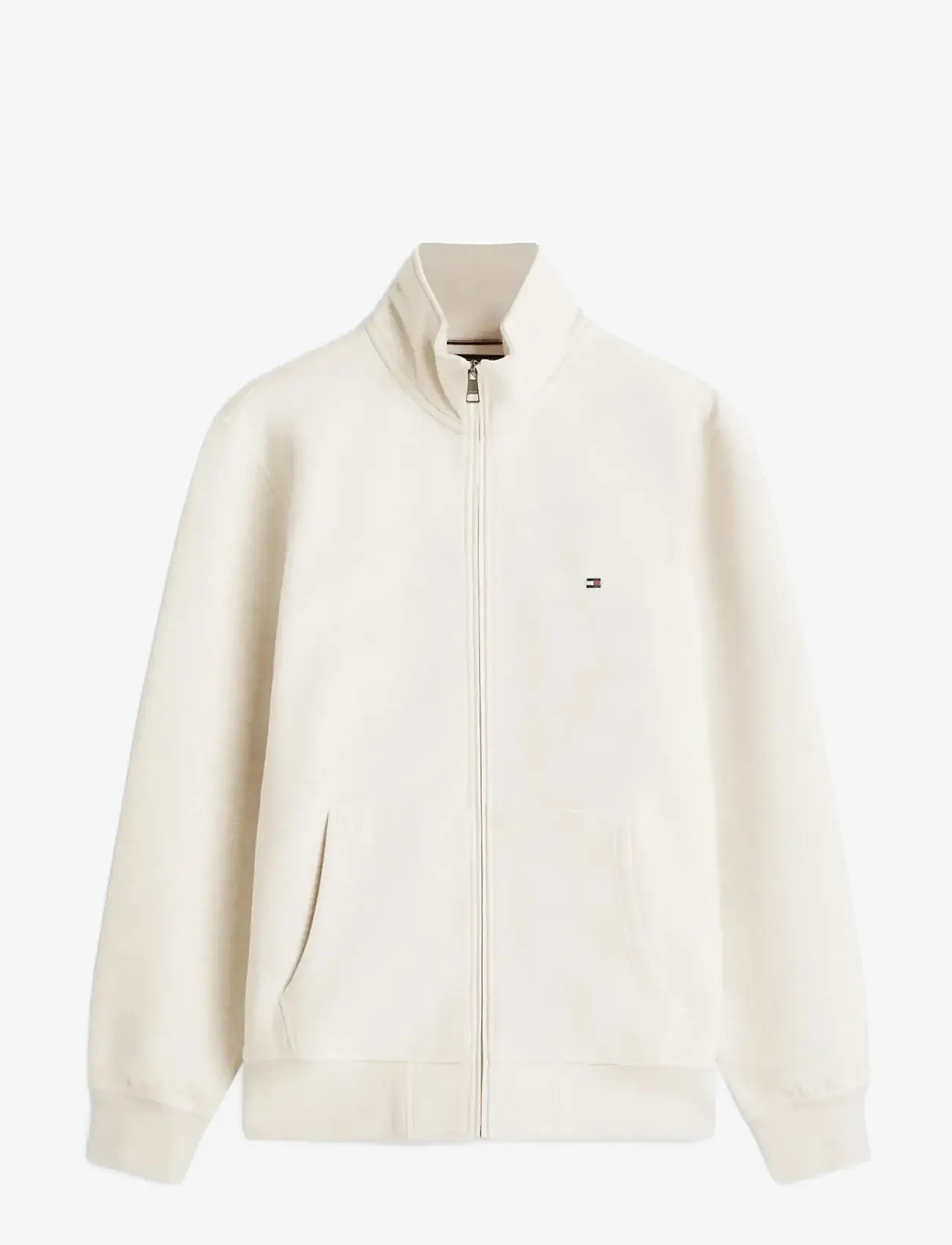 Tommy Hilfiger - ESSENTIAL FLEECE STAND COLLAR - teddy-truien - heathered oatmilk - 1