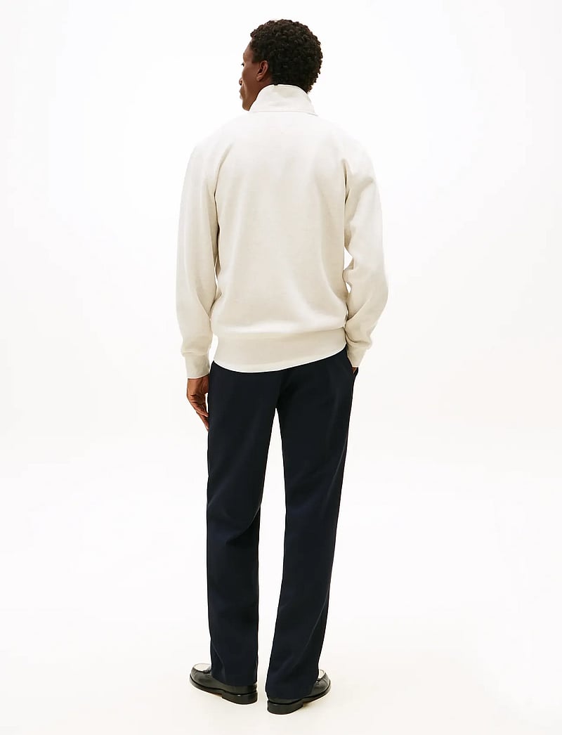 Tommy Hilfiger - ESSENTIAL FLEECE STAND COLLAR - teddy-truien - heathered oatmilk - 3
