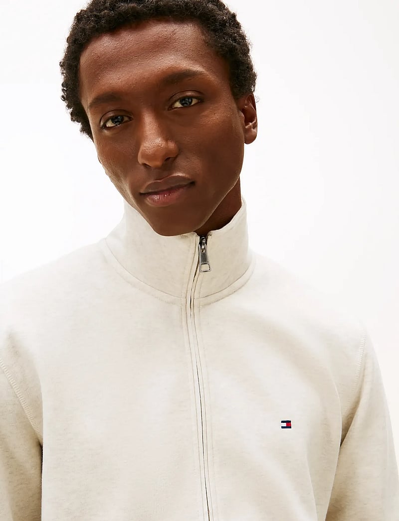 Tommy Hilfiger - ESSENTIAL FLEECE STAND COLLAR - teddy-truien - heathered oatmilk - 4