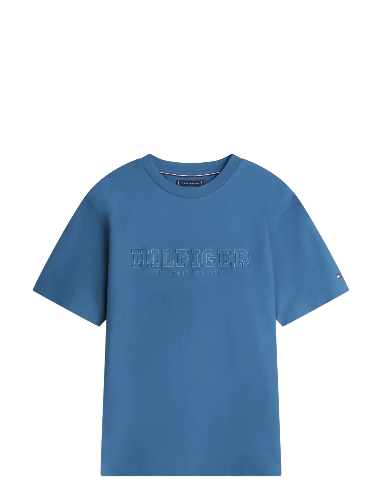 TOMMY HILFIGER Mix Media Graphic Tee Blau - M - Herren