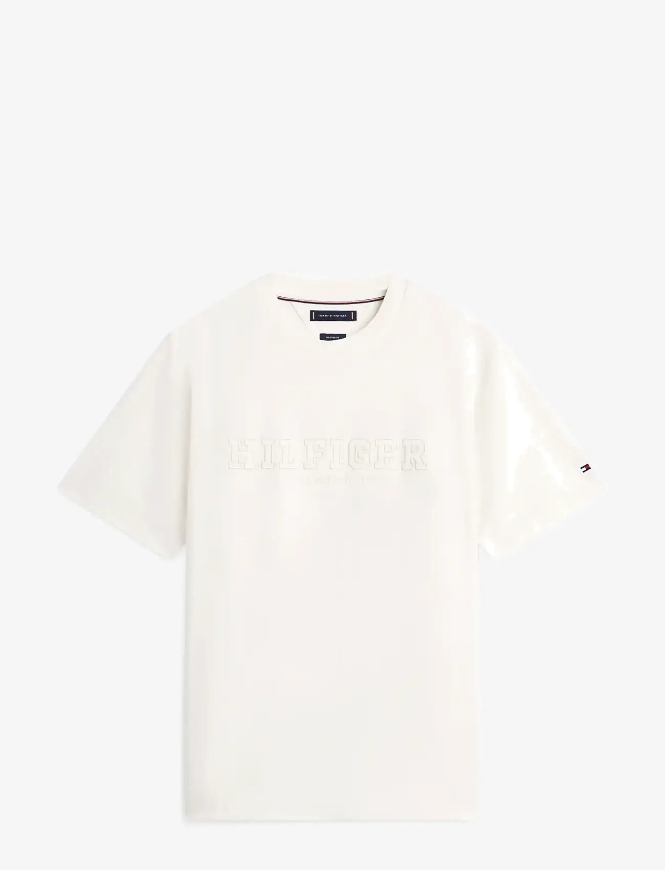 Tommy Hilfiger - MIX MEDIA GRAPHIC TEE - kortærmede t-shirts - ivory petal - 1