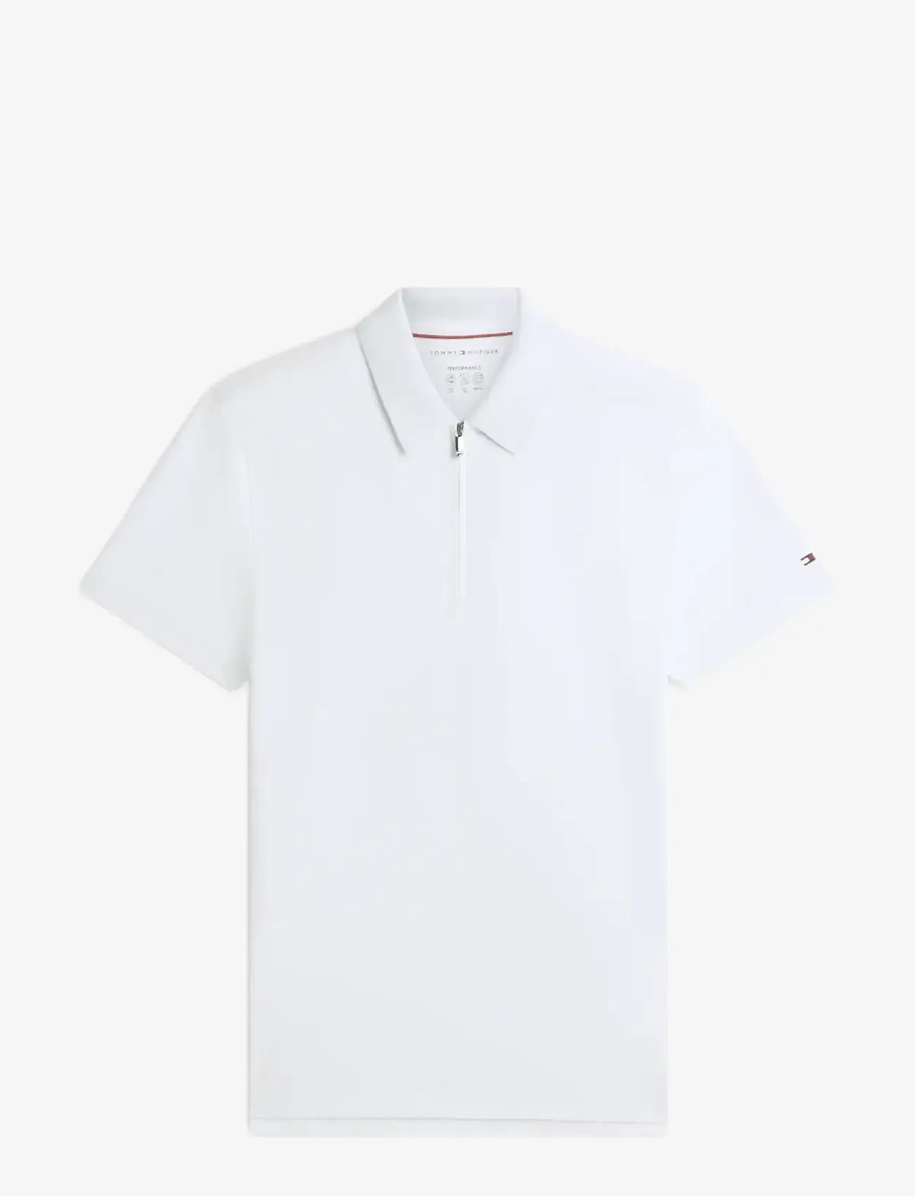 Tommy Hilfiger - DC PERFORMANCE ZIP POLO - kortærmede poloer - breezy blue white - 1