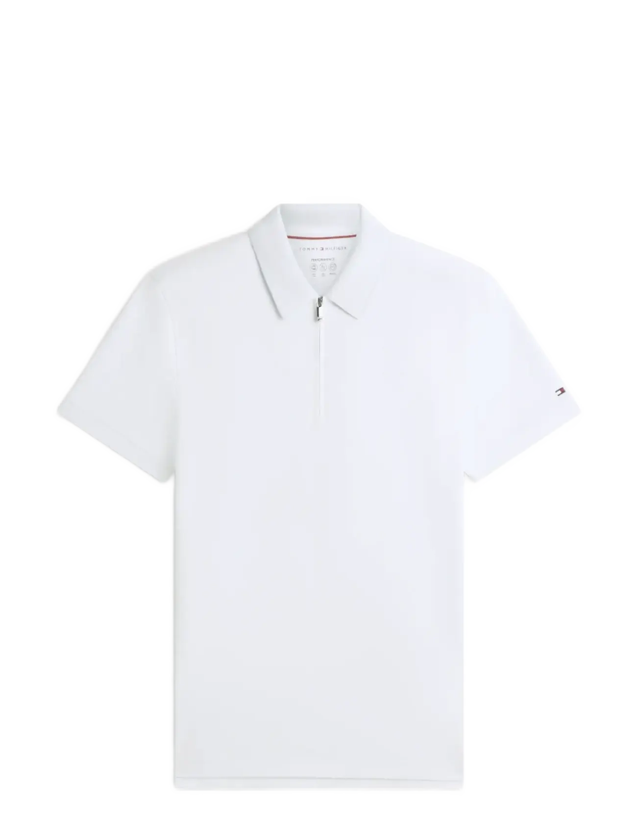 DC PERFORMANCE ZIP POLO - BREEZY BLUE WHITE