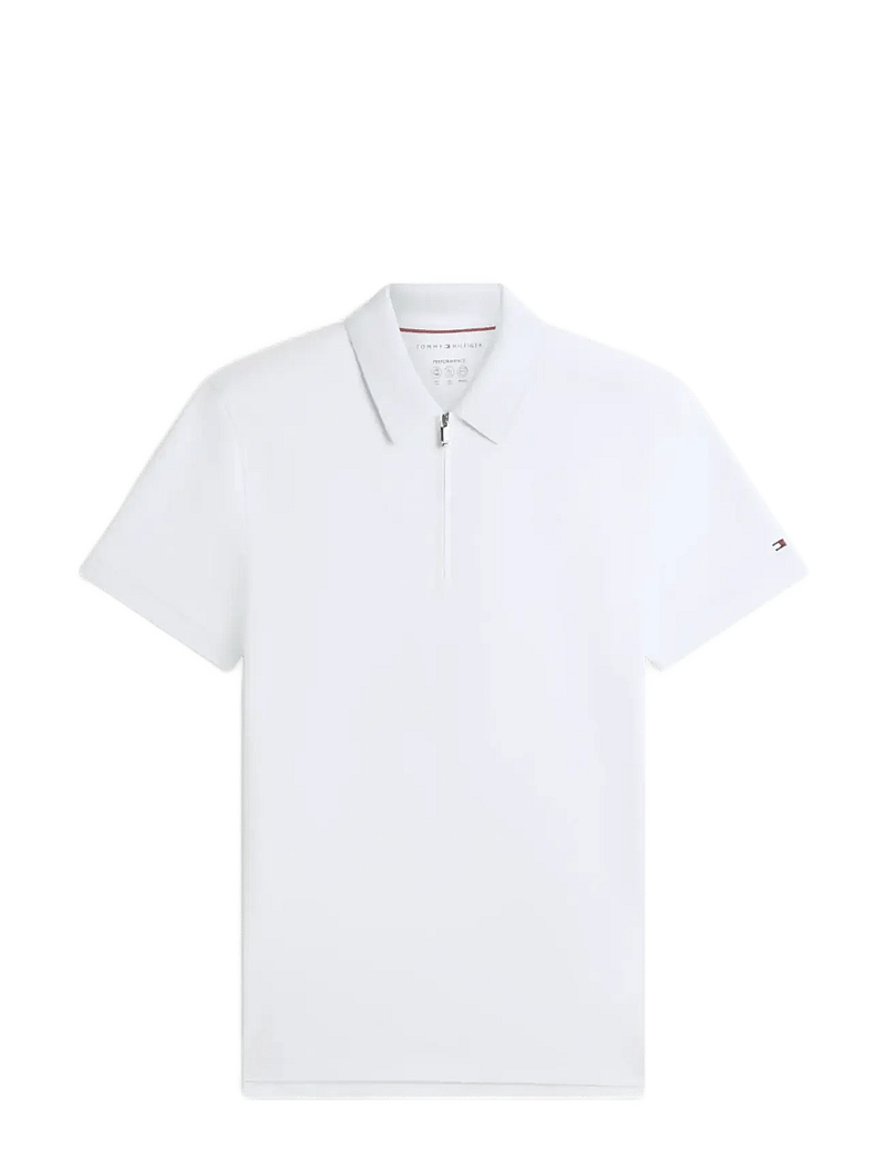 Tommy Hilfiger - DC PERFORMANCE ZIP POLO - kortärmade pikéer - breezy blue white - 1