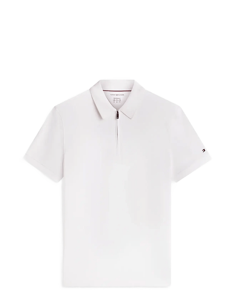 Tommy Hilfiger - DC PERFORMANCE ZIP POLO - kortärmade pikéer - ivory white - 1
