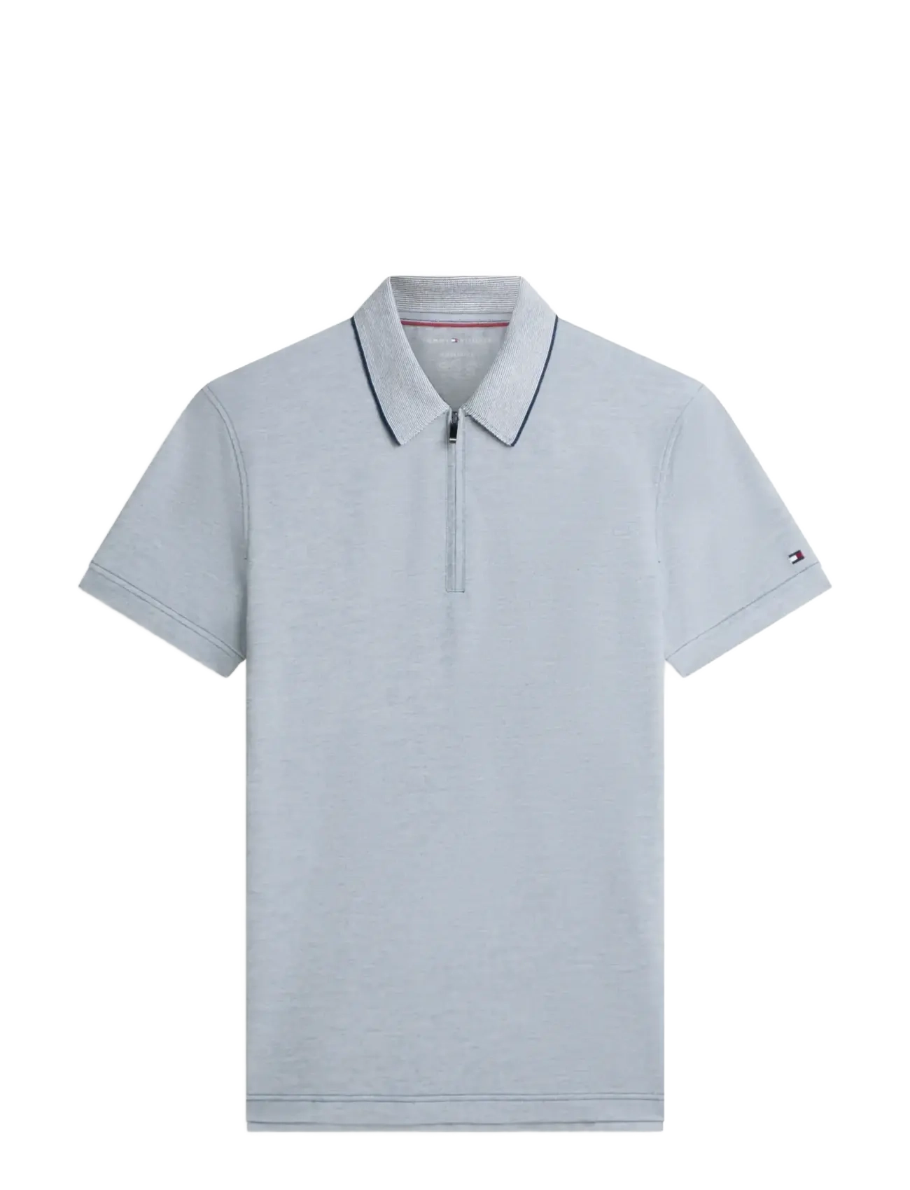 TOMMY HILFIGER Dc Performance Zip Polo Blau - M - Herren