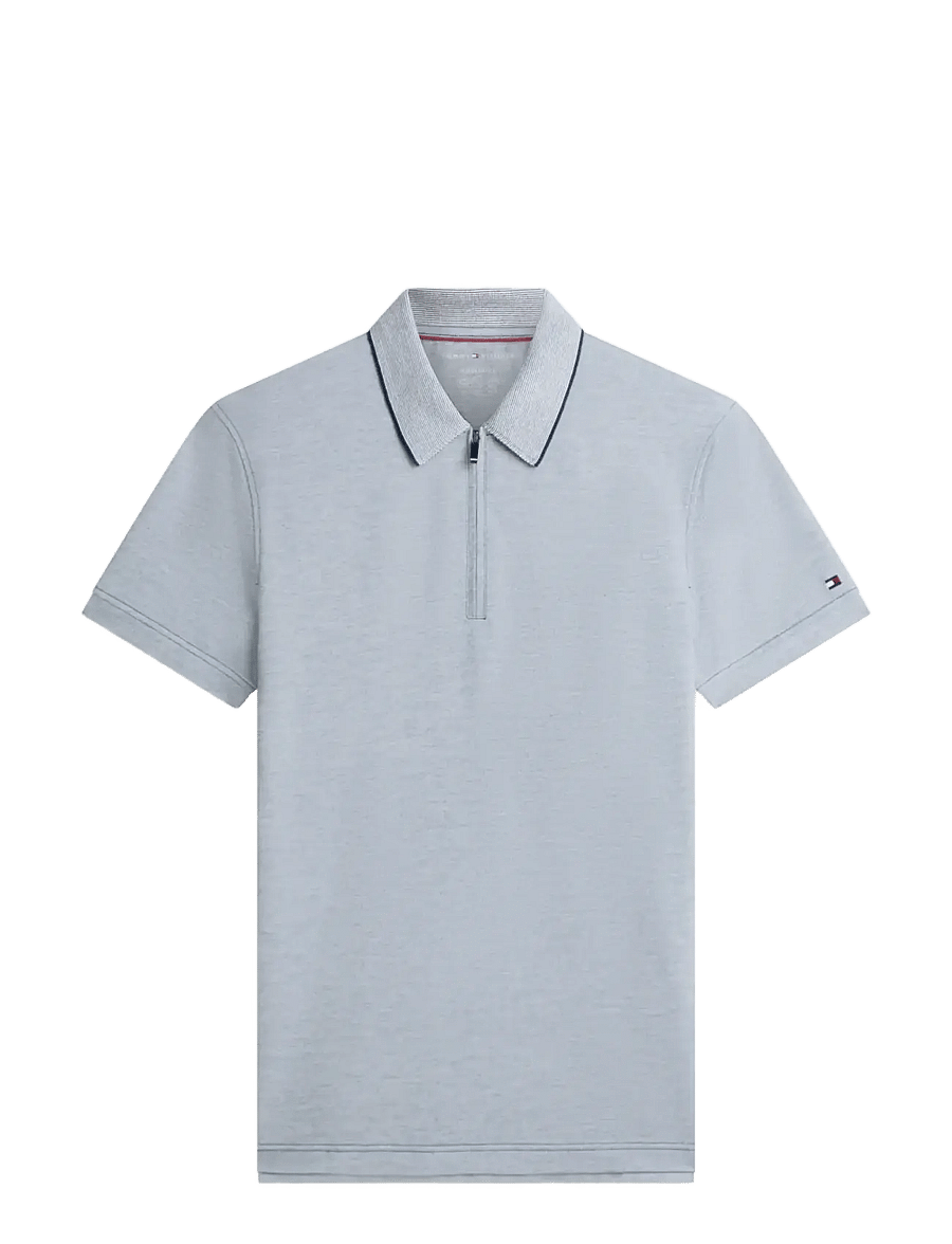 Tommy Hilfiger - DC PERFORMANCE ZIP POLO - krótki rękaw - navy iris white - 1