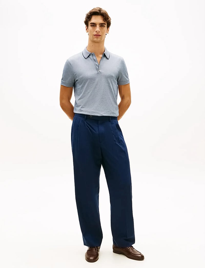 Tommy Hilfiger - DC PERFORMANCE ZIP POLO - kortärmade pikéer - navy iris white - 3