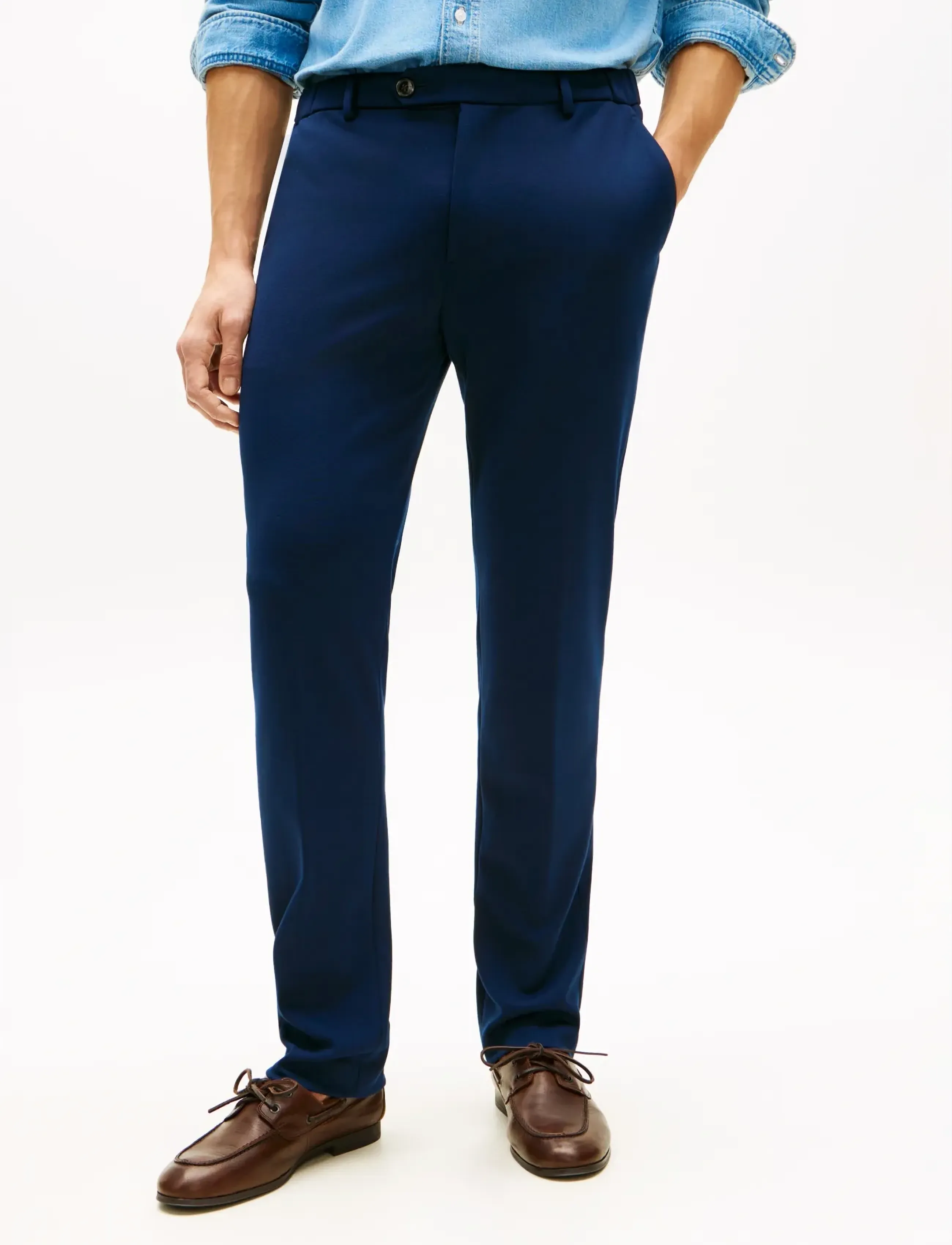 Tommy Hilfiger DC PUNTO MILANO PANTS - Casual - NAVY IRIS / navy
