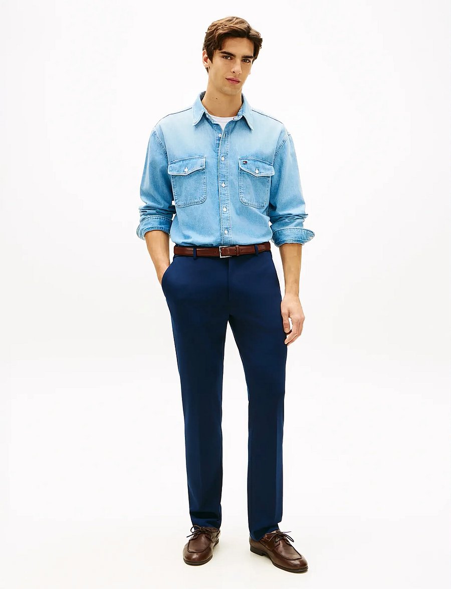 Tommy Hilfiger - DC PUNTO MILANO PANTS - casual - navy iris - 3