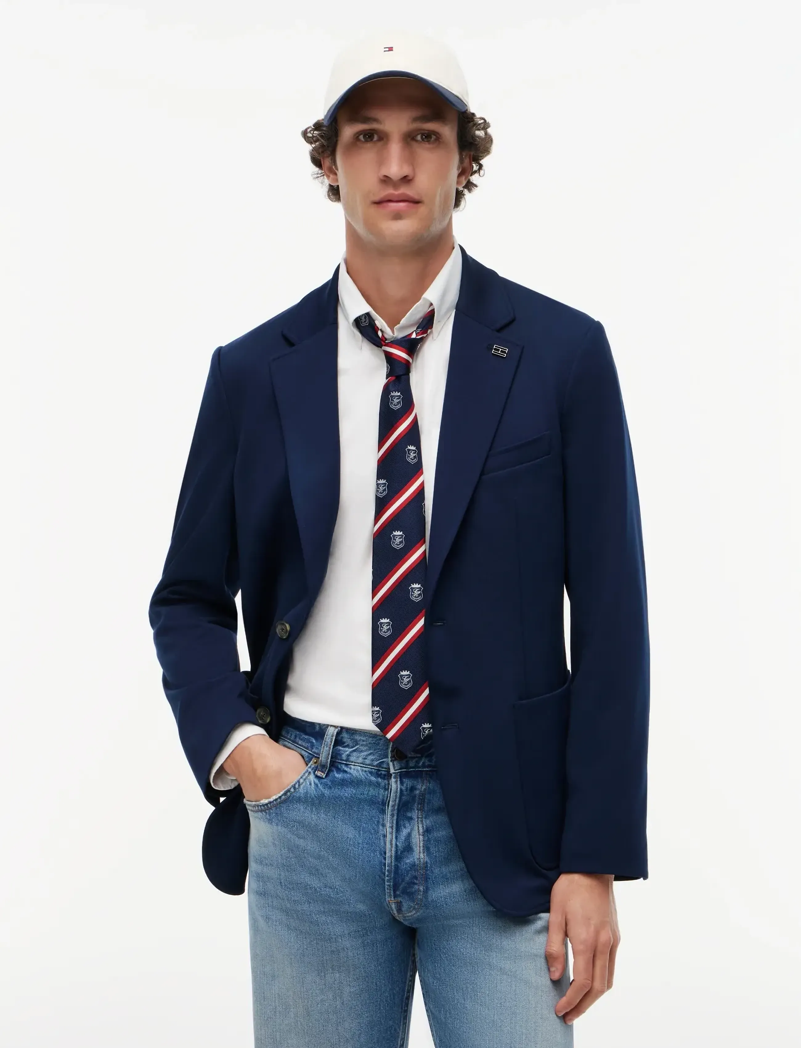 Tommy Hilfiger Dc Punto Milano Blazer, 52, Navy, Blazere > Enkeltradede Blazere, Herre