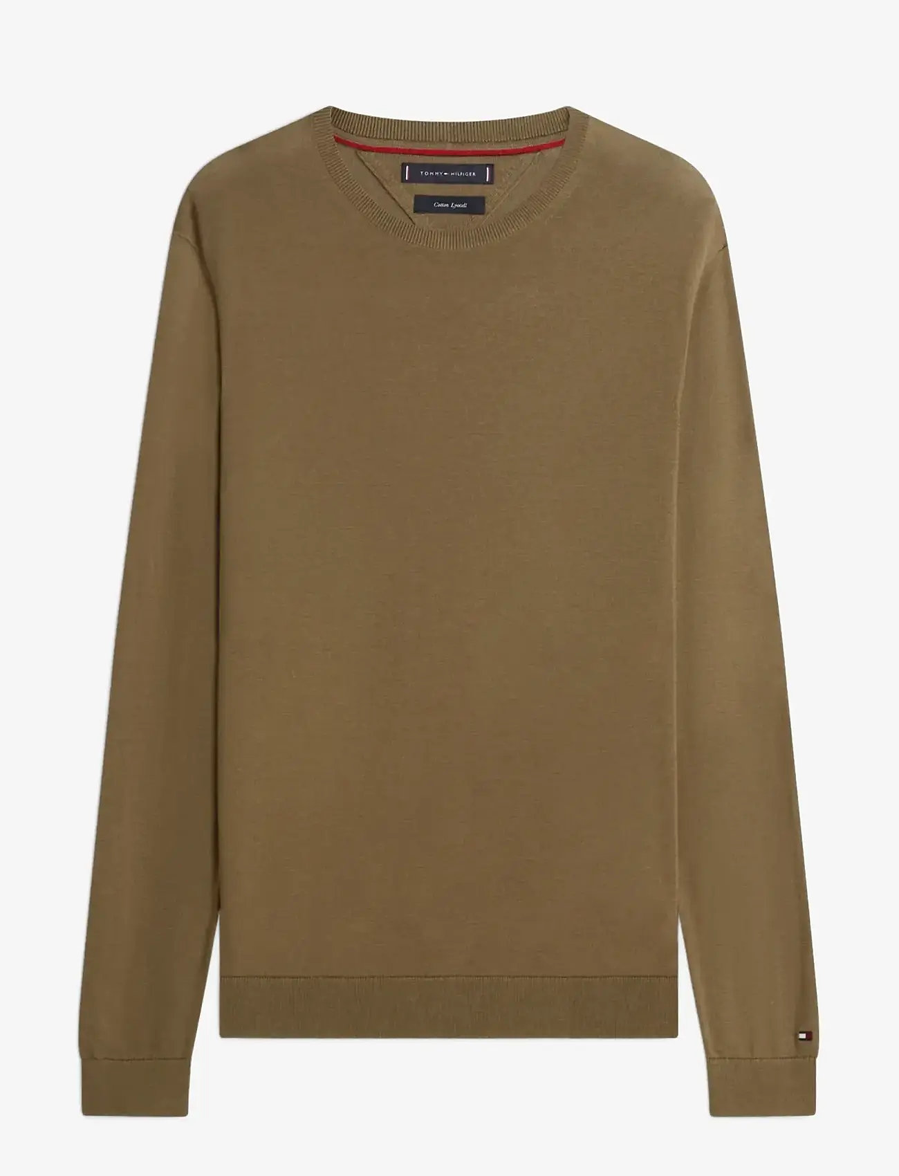 Tommy Hilfiger - DC COTTON/LYOCELL CNECK - Ümmarguse kaelusega kudumid - army green - 1