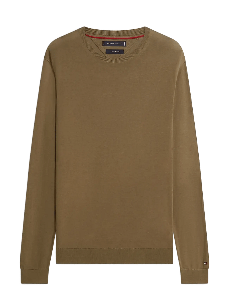 Tommy Hilfiger - DC COTTON/LYOCELL CNECK - Ümmarguse kaelusega kudumid - army green - 1