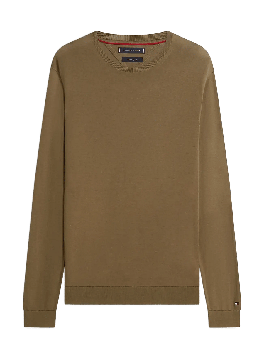 Tommy Hilfiger - DC COTTON/LYOCELL CNECK - rundhals - army green - 1