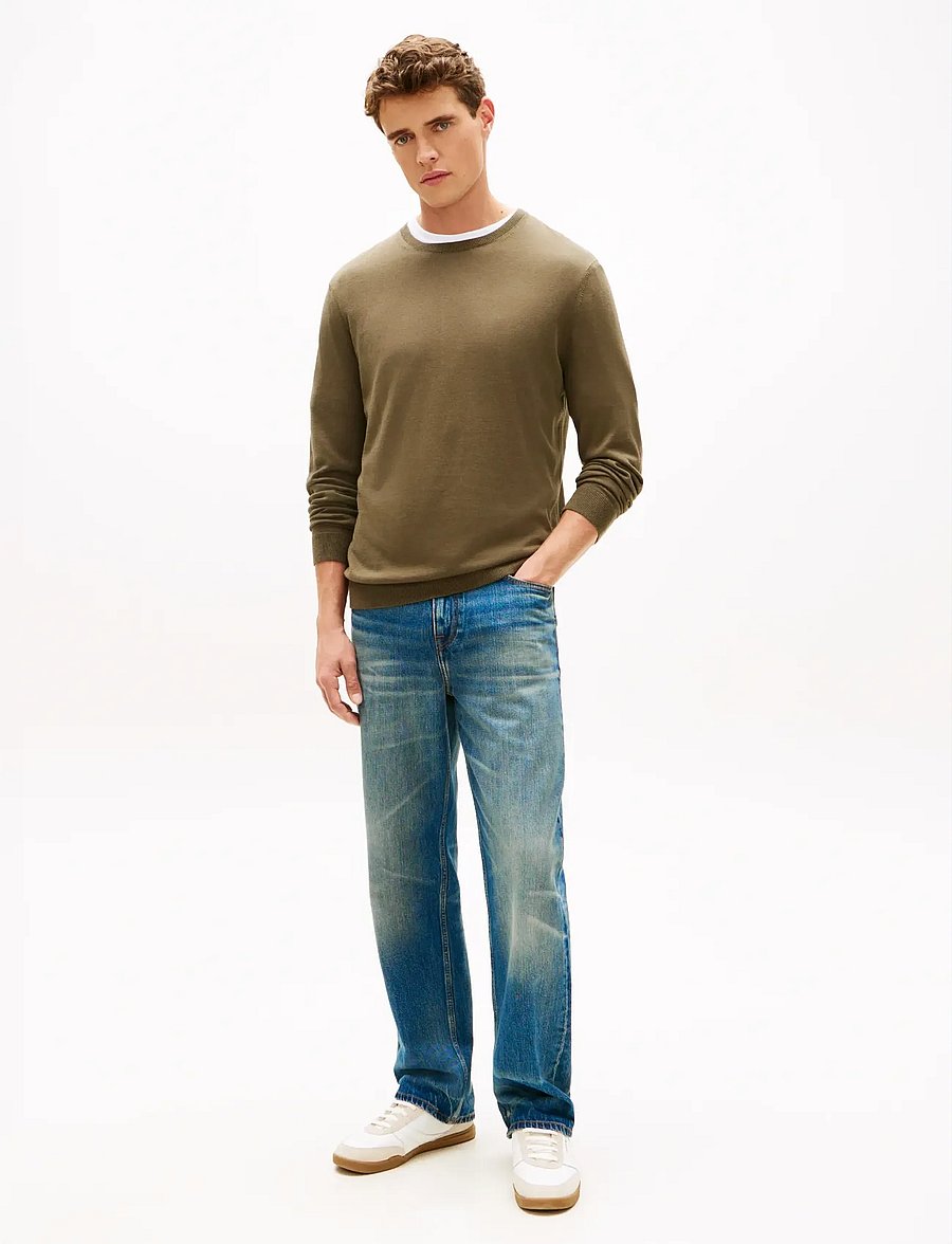 Tommy Hilfiger - DC COTTON/LYOCELL CNECK - rundhals - army green - 3
