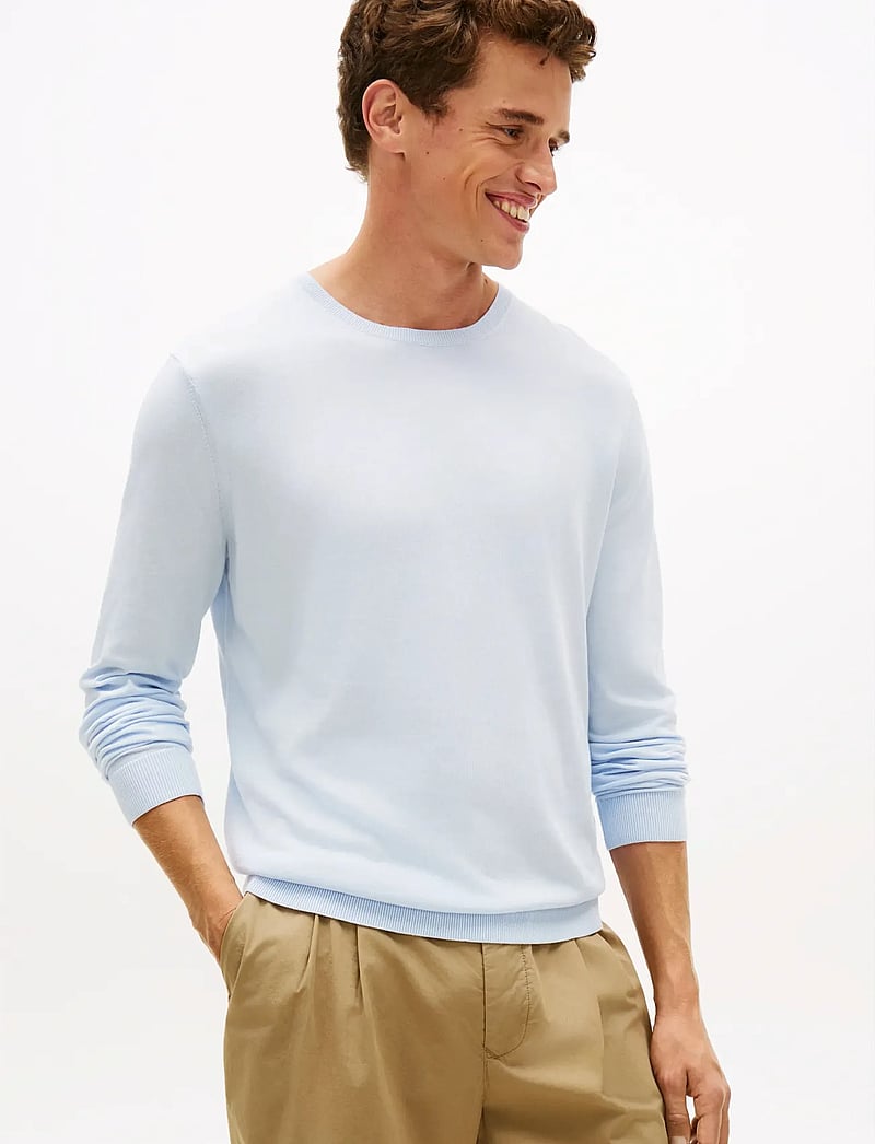 Tommy Hilfiger - DC COTTON/LYOCELL CNECK - Ümmarguse kaelusega kudumid - breezy blue - 0