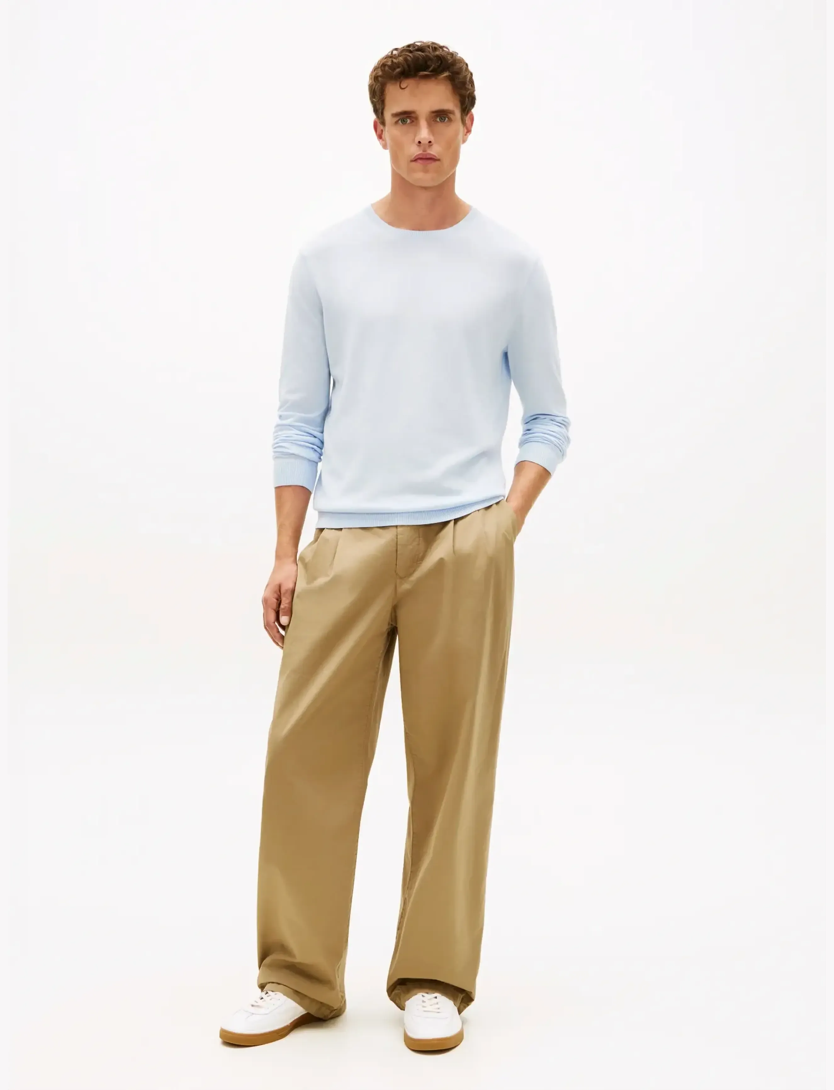 Tommy Hilfiger - DC COTTON/LYOCELL CNECK - rundhals - breezy blue - 3