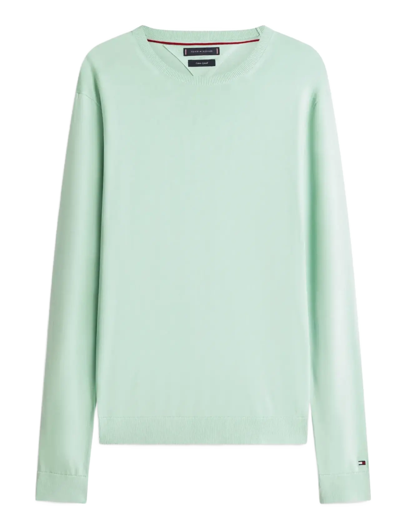 Tommy Hilfiger DC COTTON/LYOCELL CNECK - Tøj - CRUSHED MINT / green
