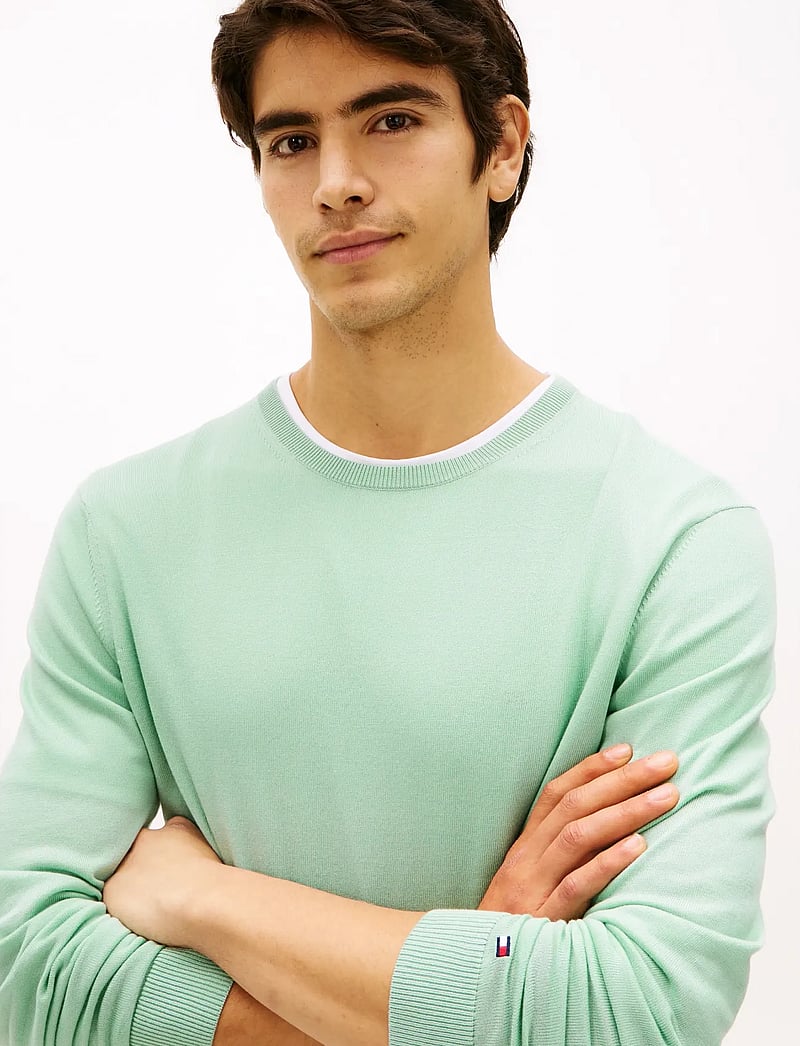 Tommy Hilfiger - DC COTTON/LYOCELL CNECK - rundhals - crushed mint - 4
