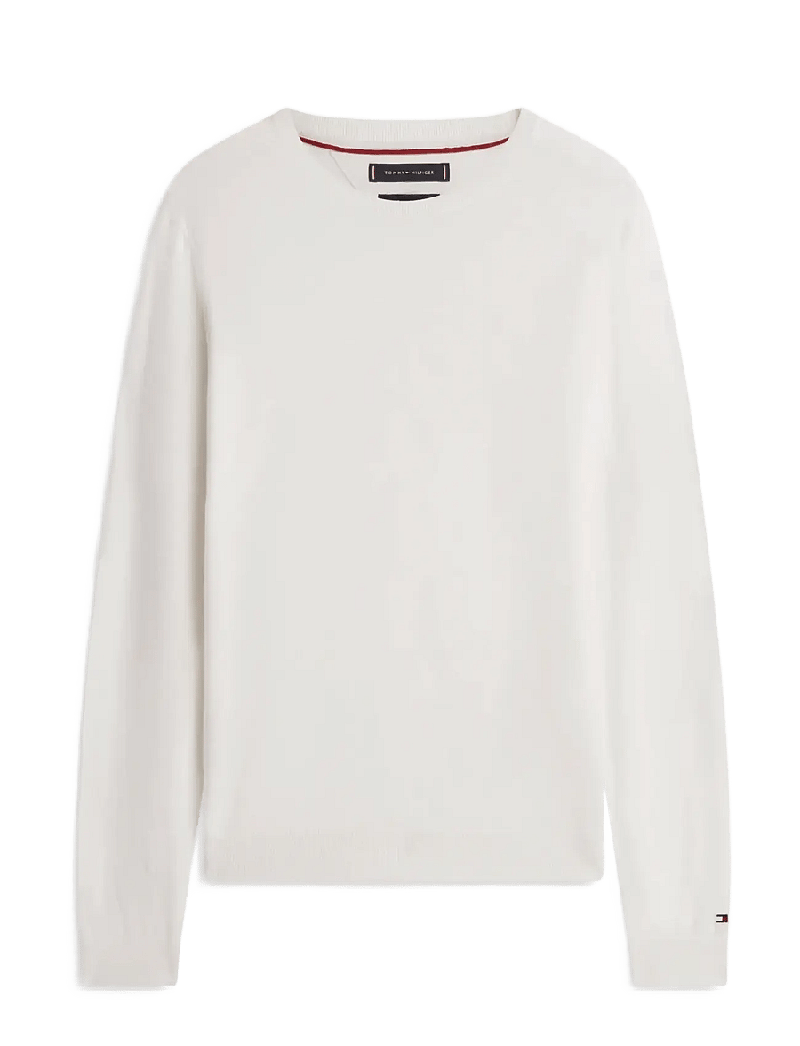 Tommy Hilfiger - DC COTTON/LYOCELL CNECK - Ümmarguse kaelusega kudumid - ivory - 1