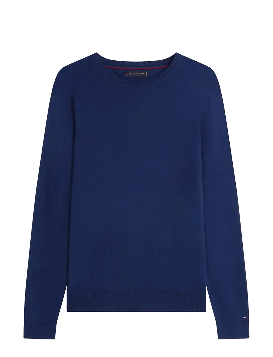 Tommy Hilfiger - DC COTTON/LYOCELL CNECK - okrągły dekolt - navy iris - 1