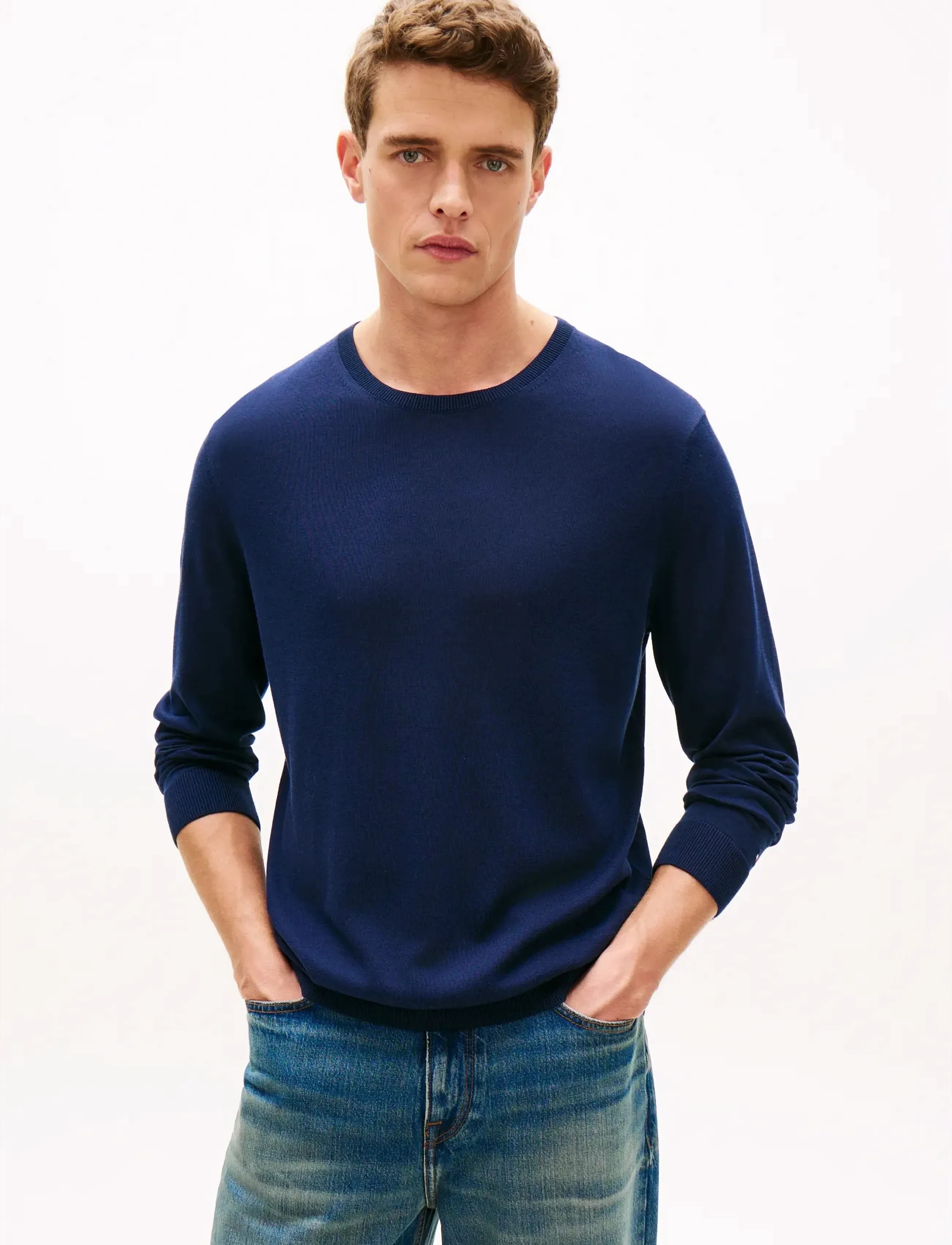 Tommy Hilfiger DC COTTON/LYOCELL CNECK - Nach Anlass kaufen - NAVY IRIS / navy