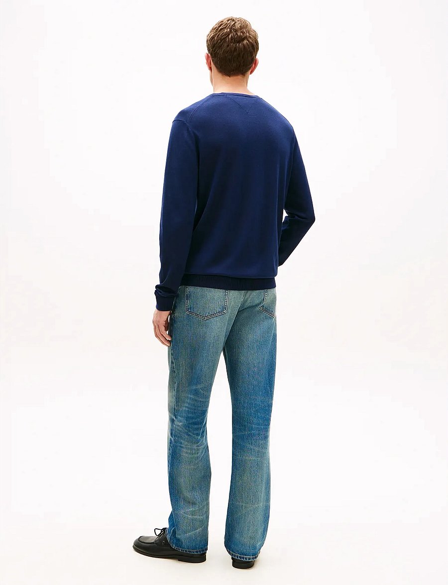 Tommy Hilfiger - DC COTTON/LYOCELL CNECK - okrągły dekolt - navy iris - 2