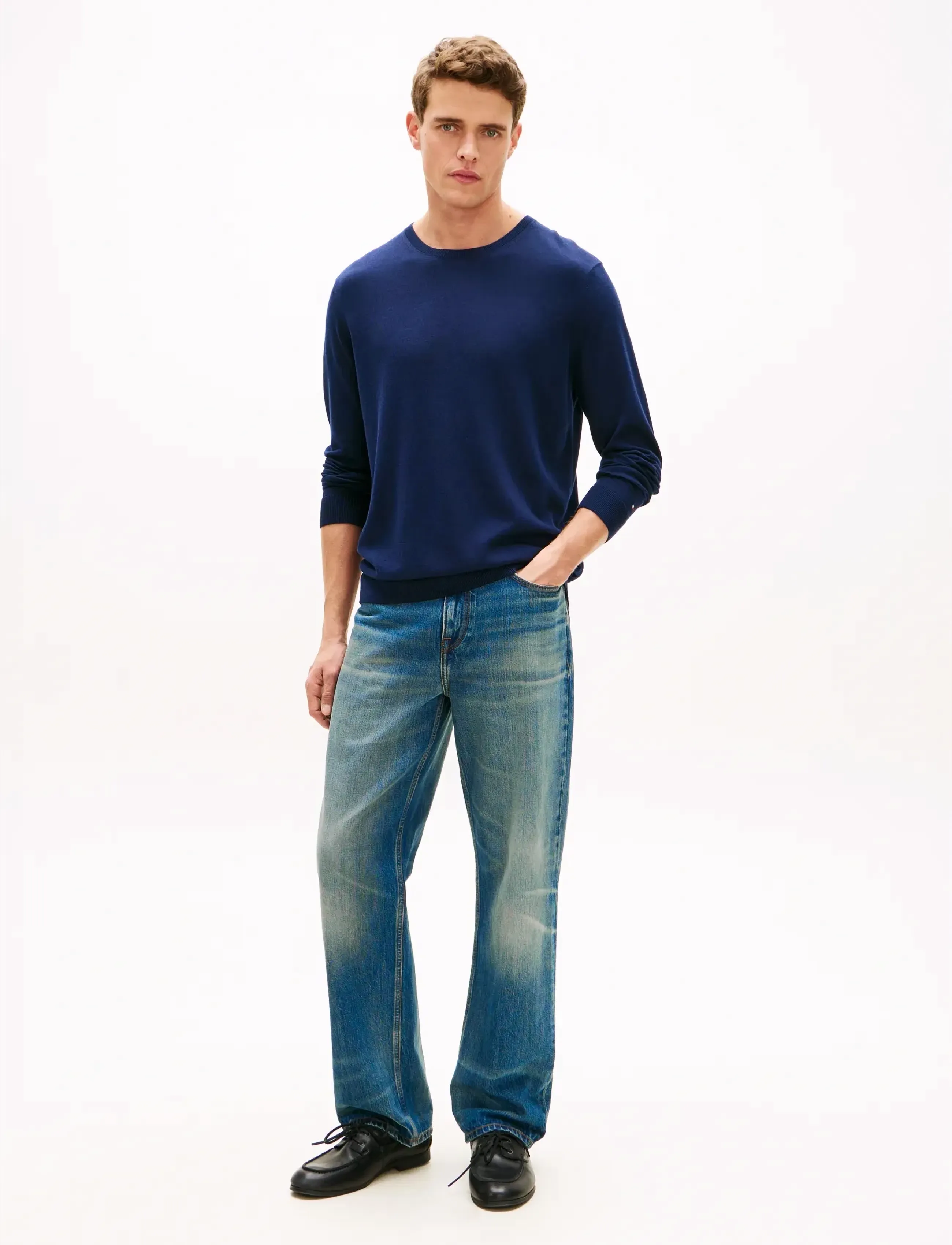 Tommy Hilfiger - DC COTTON/LYOCELL CNECK - round necks - navy iris - 3