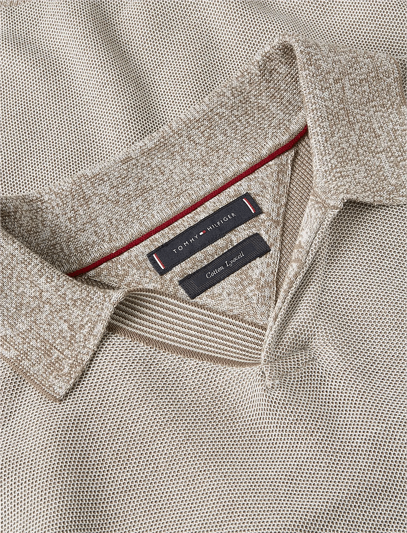 Tommy Hilfiger - DC COTTON/LYOCELL HONEYCOMB POLO - short-sleeved polos - ivory petal - 2