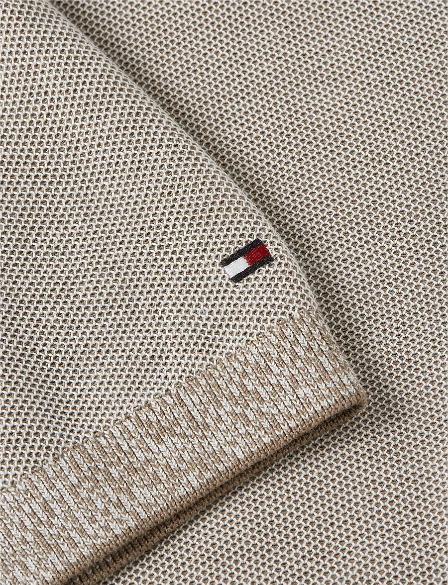 Tommy Hilfiger - DC COTTON/LYOCELL HONEYCOMB POLO - kurzärmelig - ivory petal - 3