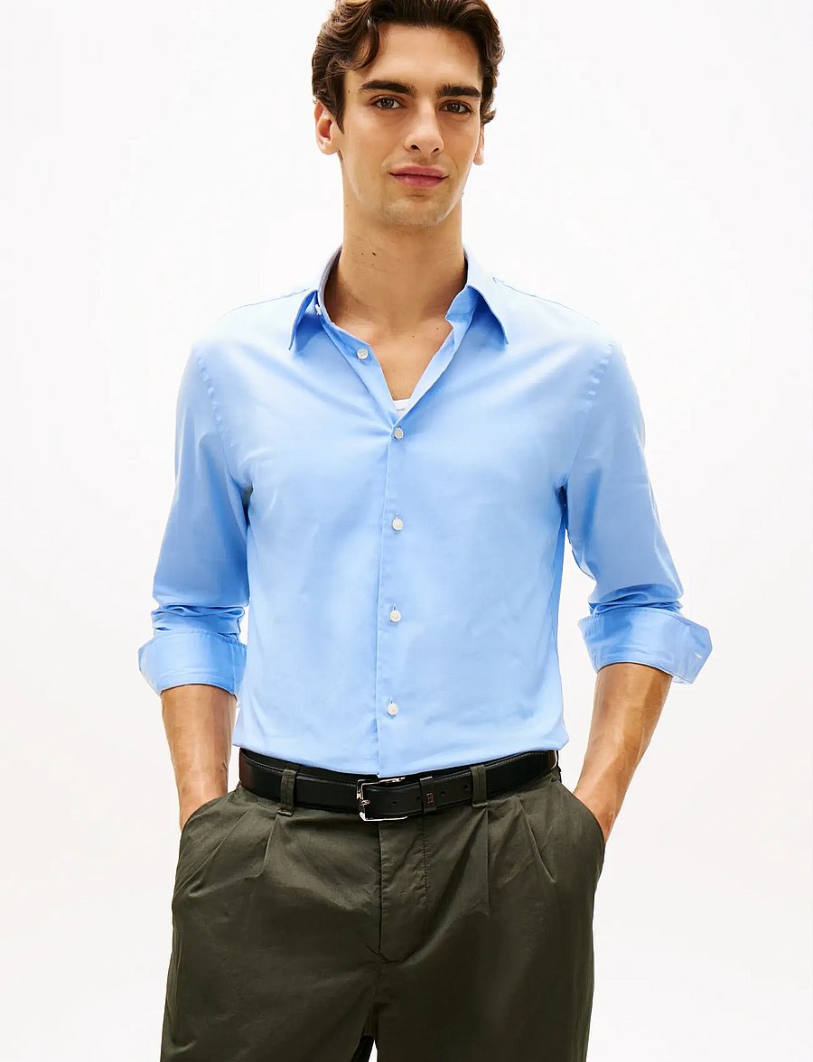 Tommy Hilfiger - DC FLEX COLLAR BD TWILL SHIRT - oxfordi särgid - blue bell - 0