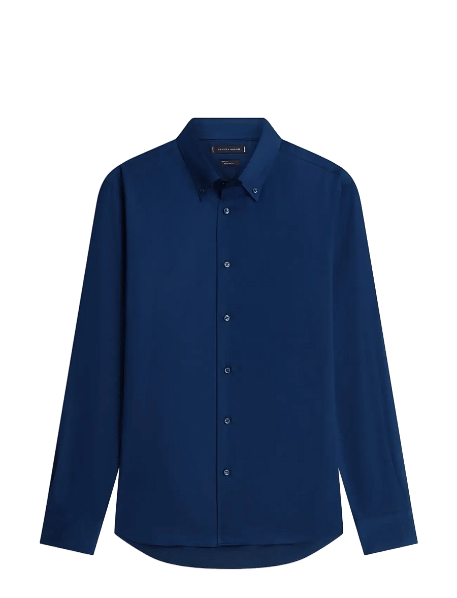 Tommy Hilfiger - DC FLEX COLLAR BD TWILL SHIRT - chemises oxford - carbon navy - 1