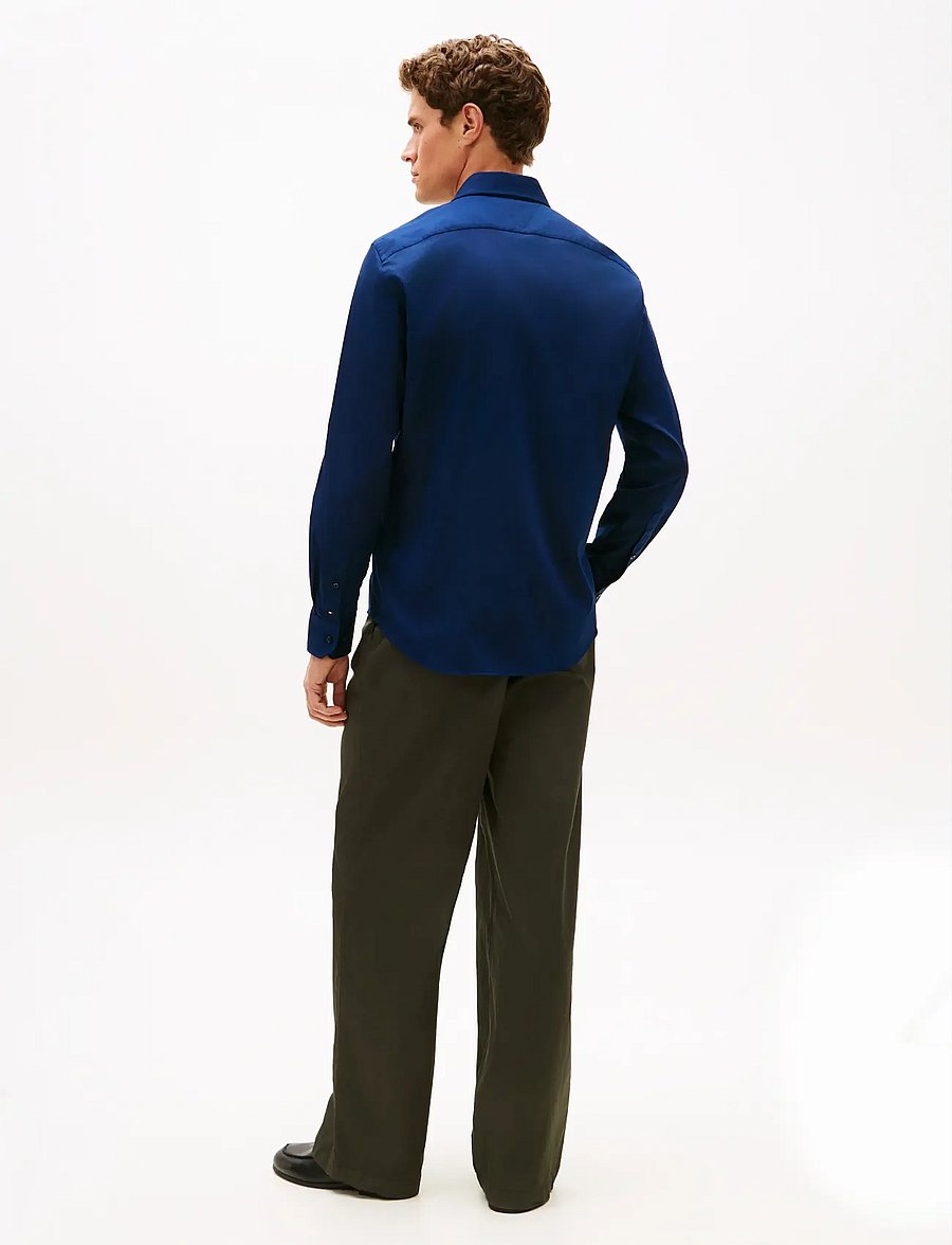 Tommy Hilfiger - DC FLEX COLLAR BD TWILL SHIRT - chemises oxford - carbon navy - 2