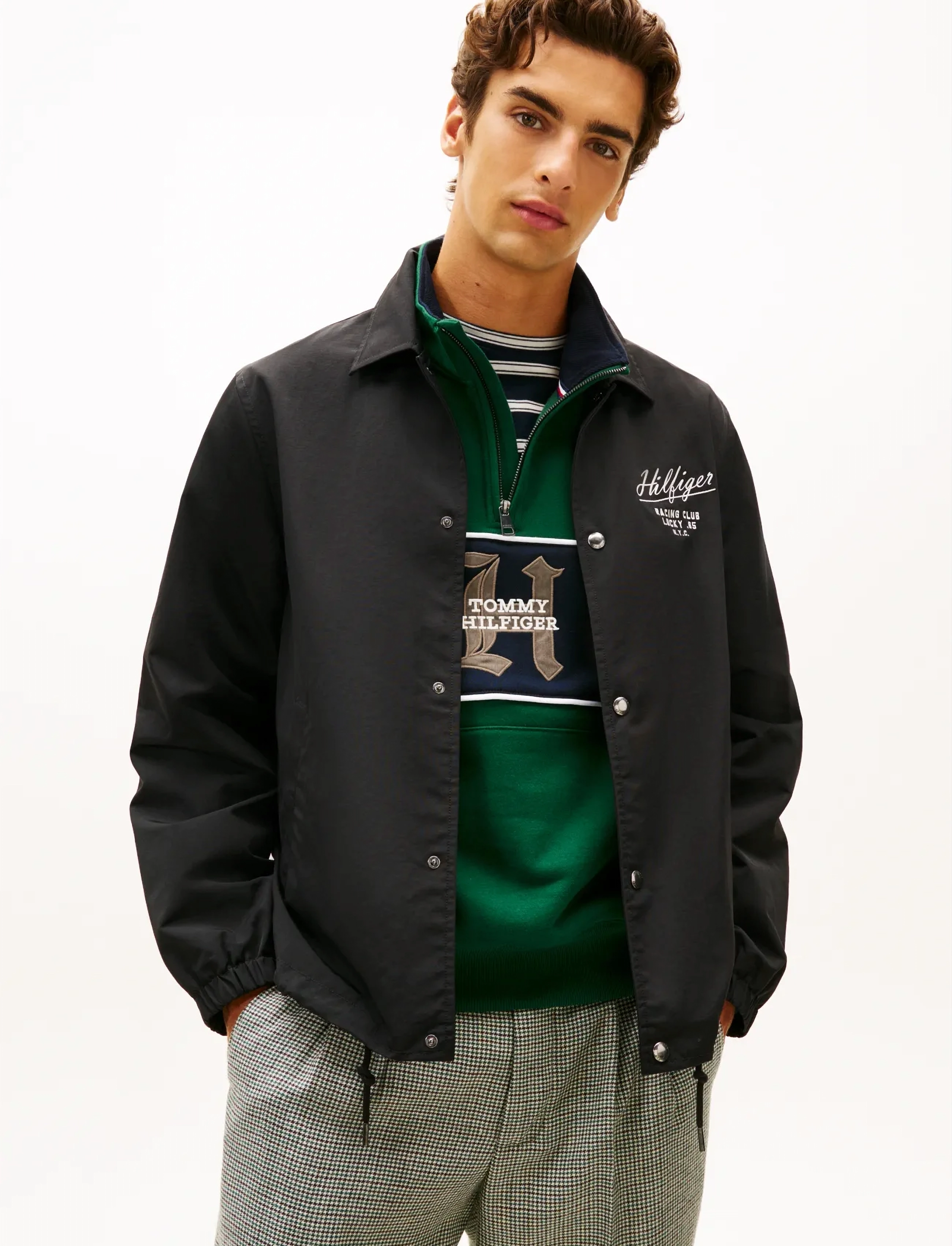 Tommy Hilfiger Racing Coach Jacket, S, Jackets, Schwarz - Light Männerswear