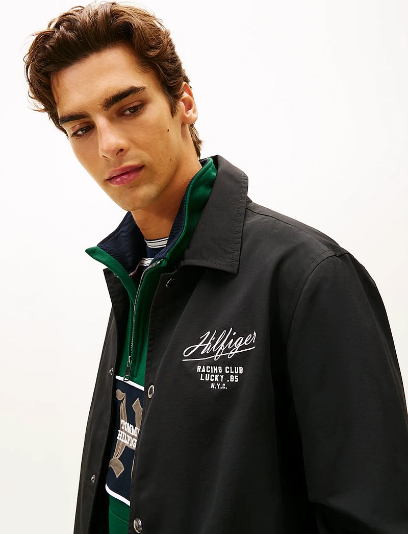 Tommy Hilfiger - RACING COACH JACKET - collegejakker - black - 4