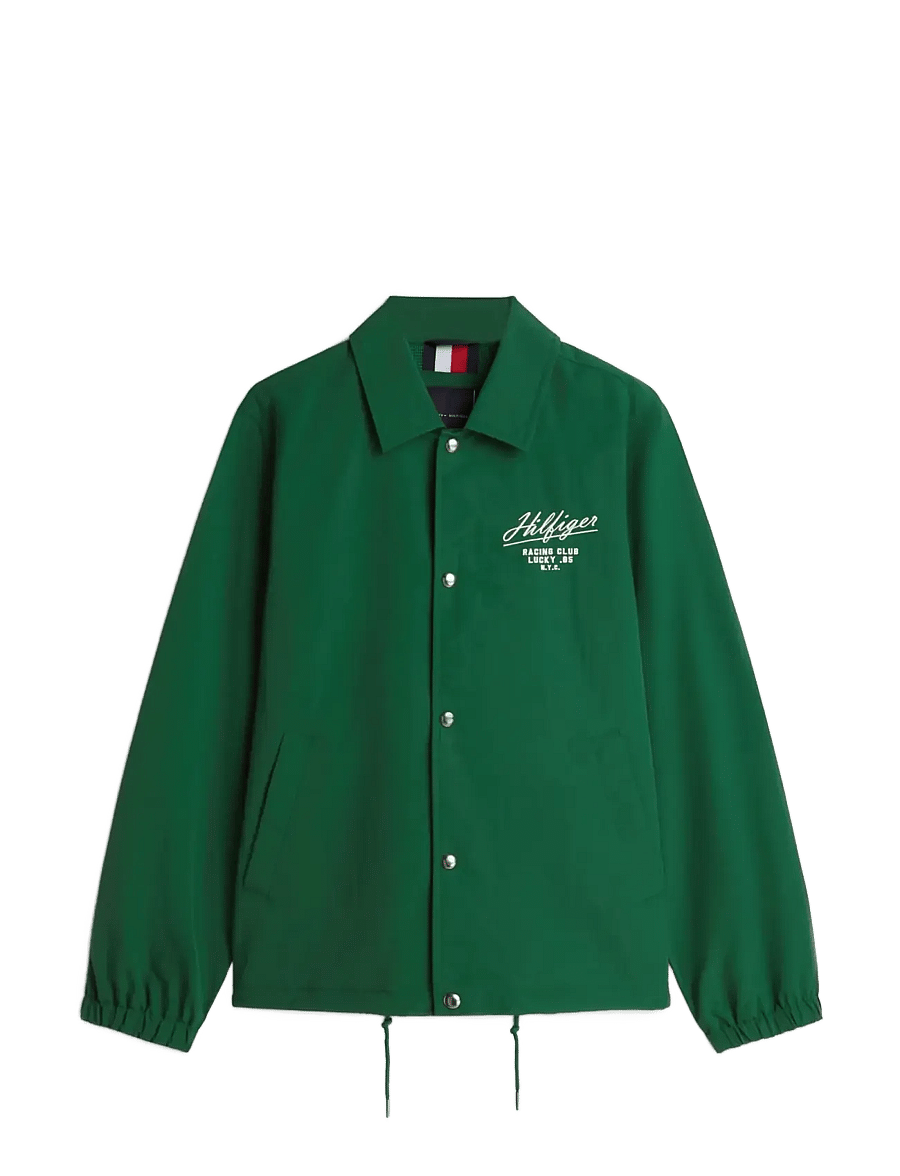 Tommy Hilfiger - RACING COACH JACKET - varsity-jacken - darkened emerald - 1