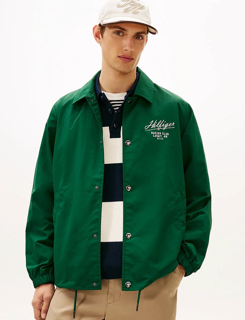 Tommy Hilfiger - RACING COACH JACKET - collegejakker - darkened emerald - 0