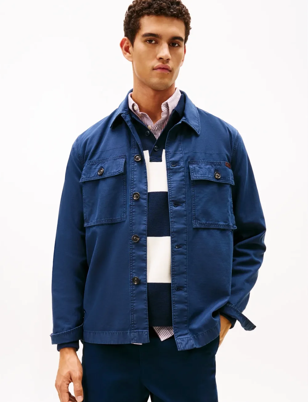 Tommy Hilfiger - GMD UTILITY SHIRT JACKET - herbstjacken - dark night navy - 0