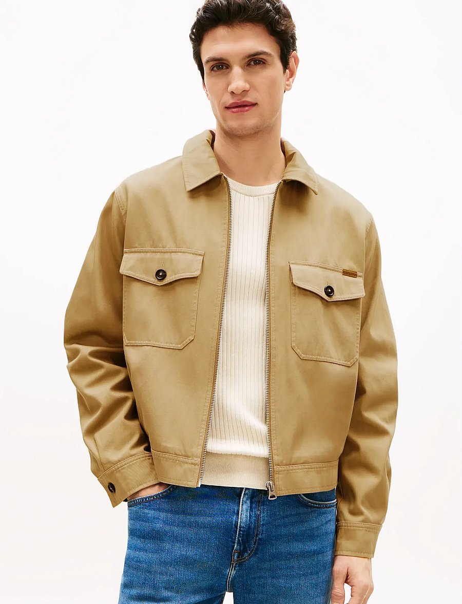 Tommy Hilfiger - MERC CO IVY JKT - leichte jacken - coastal taupe - 0