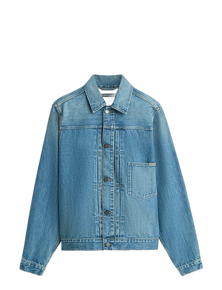 Tommy Hilfiger - TRUCKER JKT TYPE 1 MARIO INDIGO - ungefütterte denimjacken - mario blue - 1