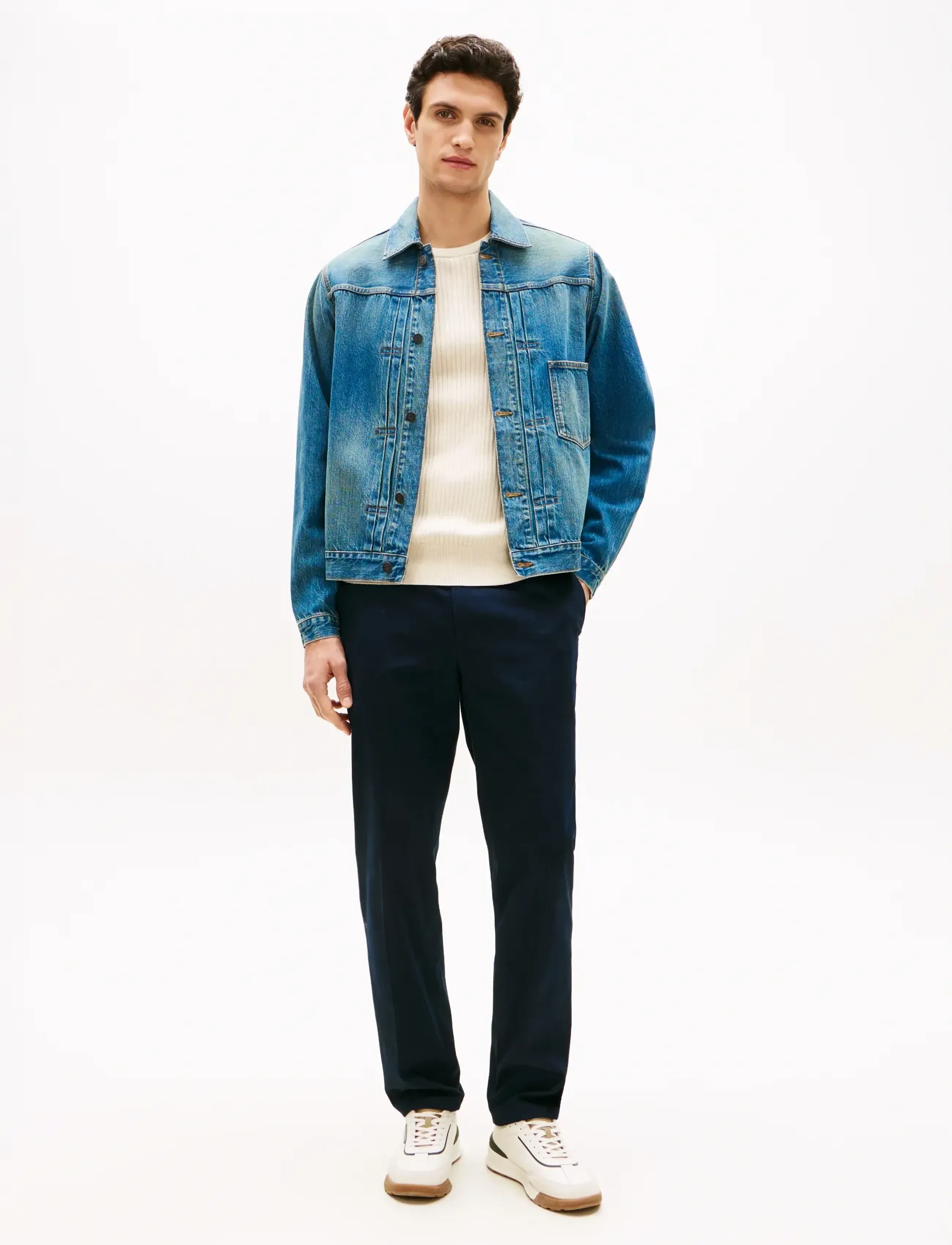 Tommy Hilfiger - TRUCKER JKT TYPE 1 MARIO INDIGO - ungefütterte denimjacken - mario blue - 2
