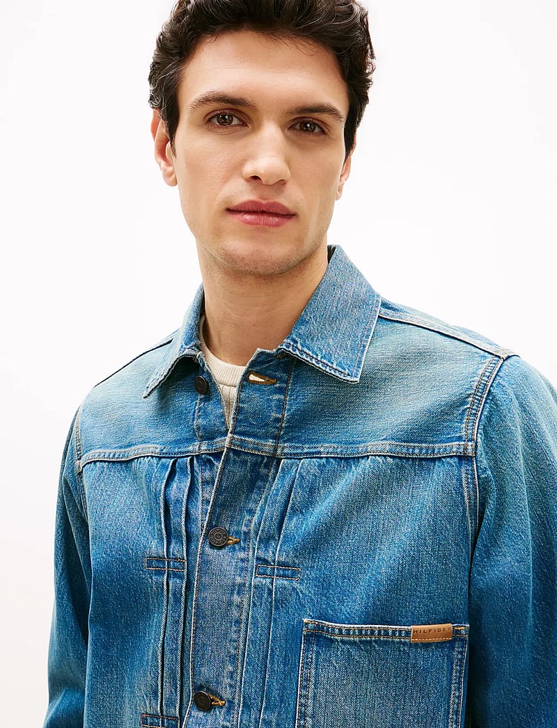 Tommy Hilfiger - TRUCKER JKT TYPE 1 MARIO INDIGO - ungefütterte denimjacken - mario blue - 4