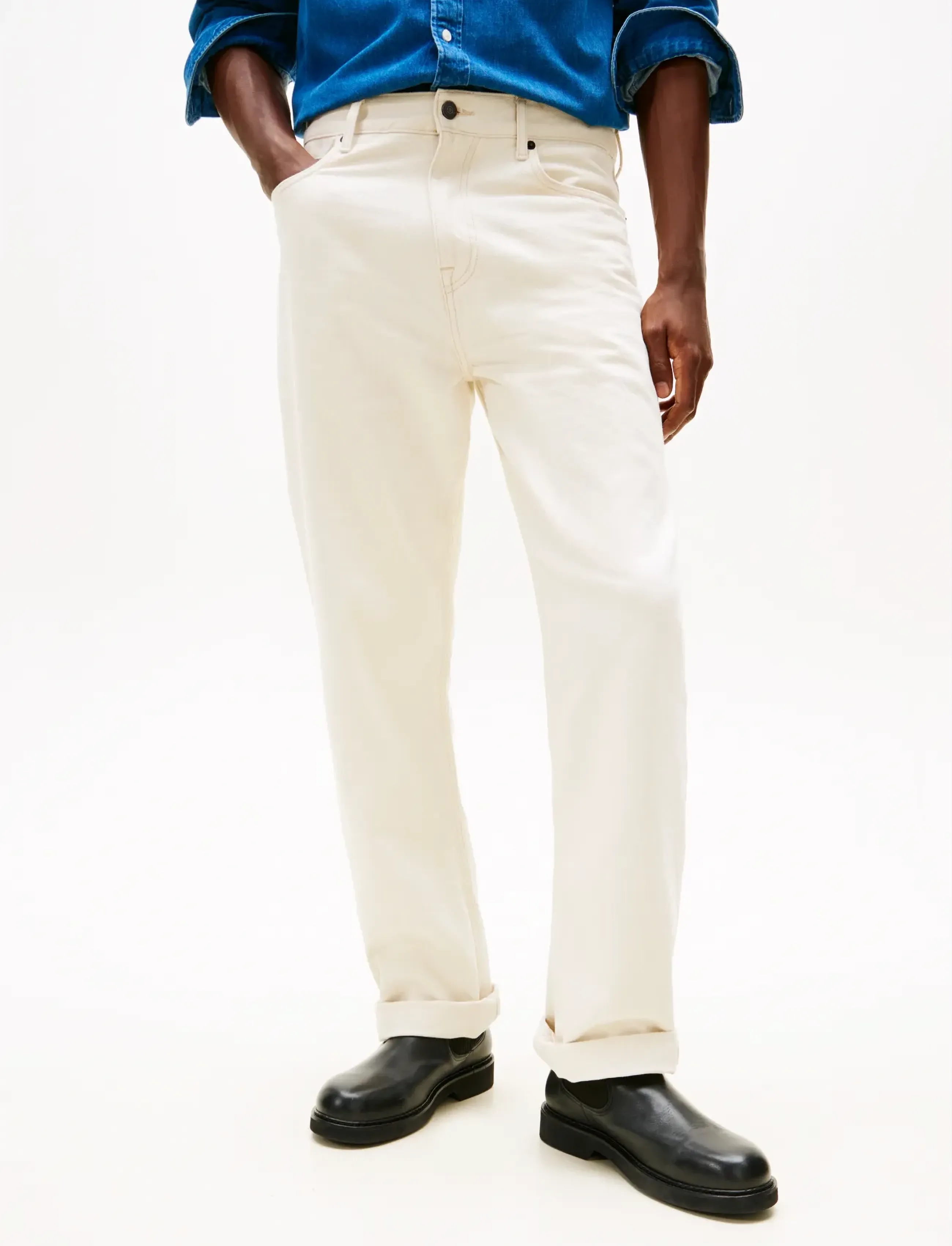 Tommy Hilfiger RELAXED RIVER RGD GMD - Jeans - ECRU / cream