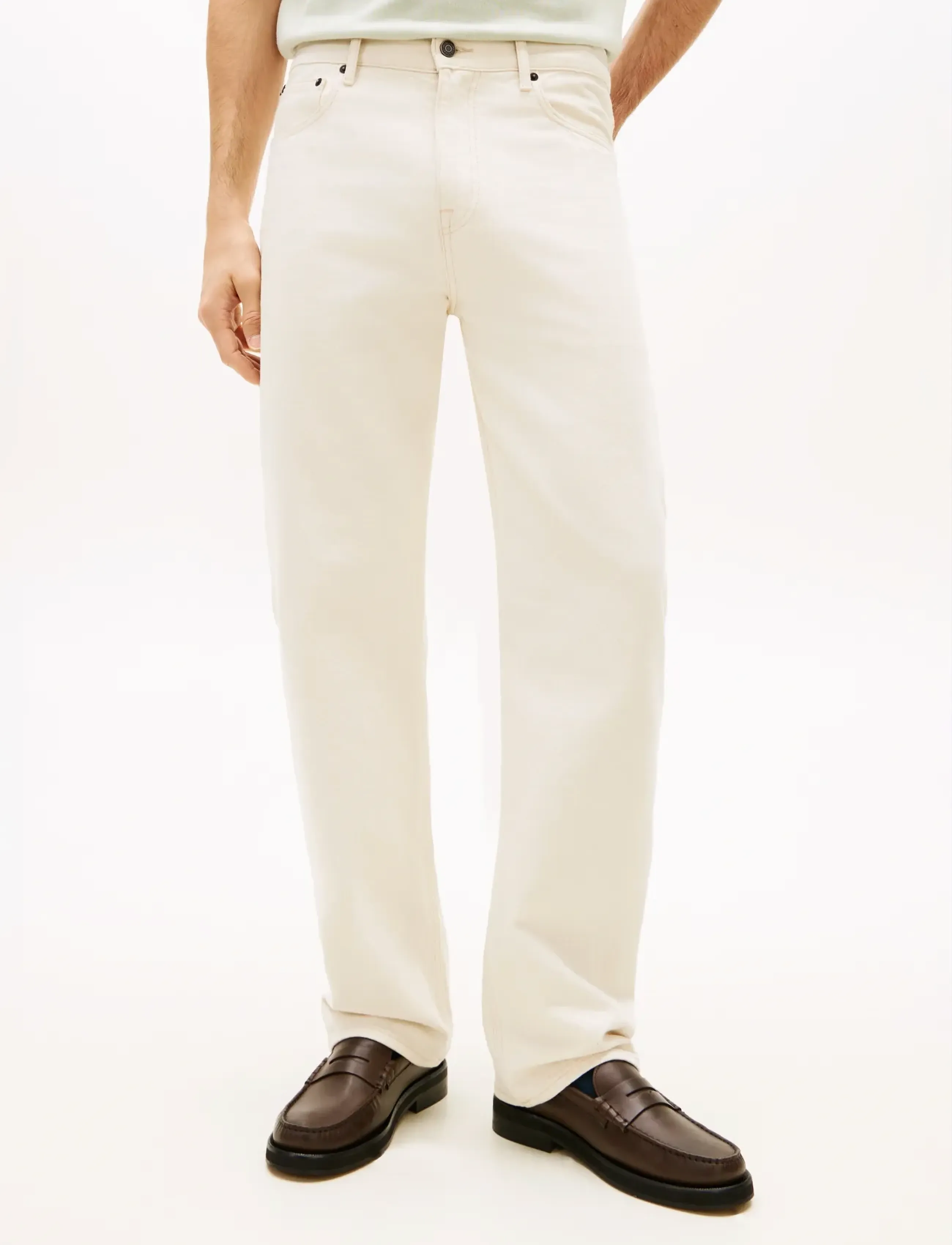 Tommy Hilfiger RELAXED RIVER RGD GMD - Jeans - ECRU / cream