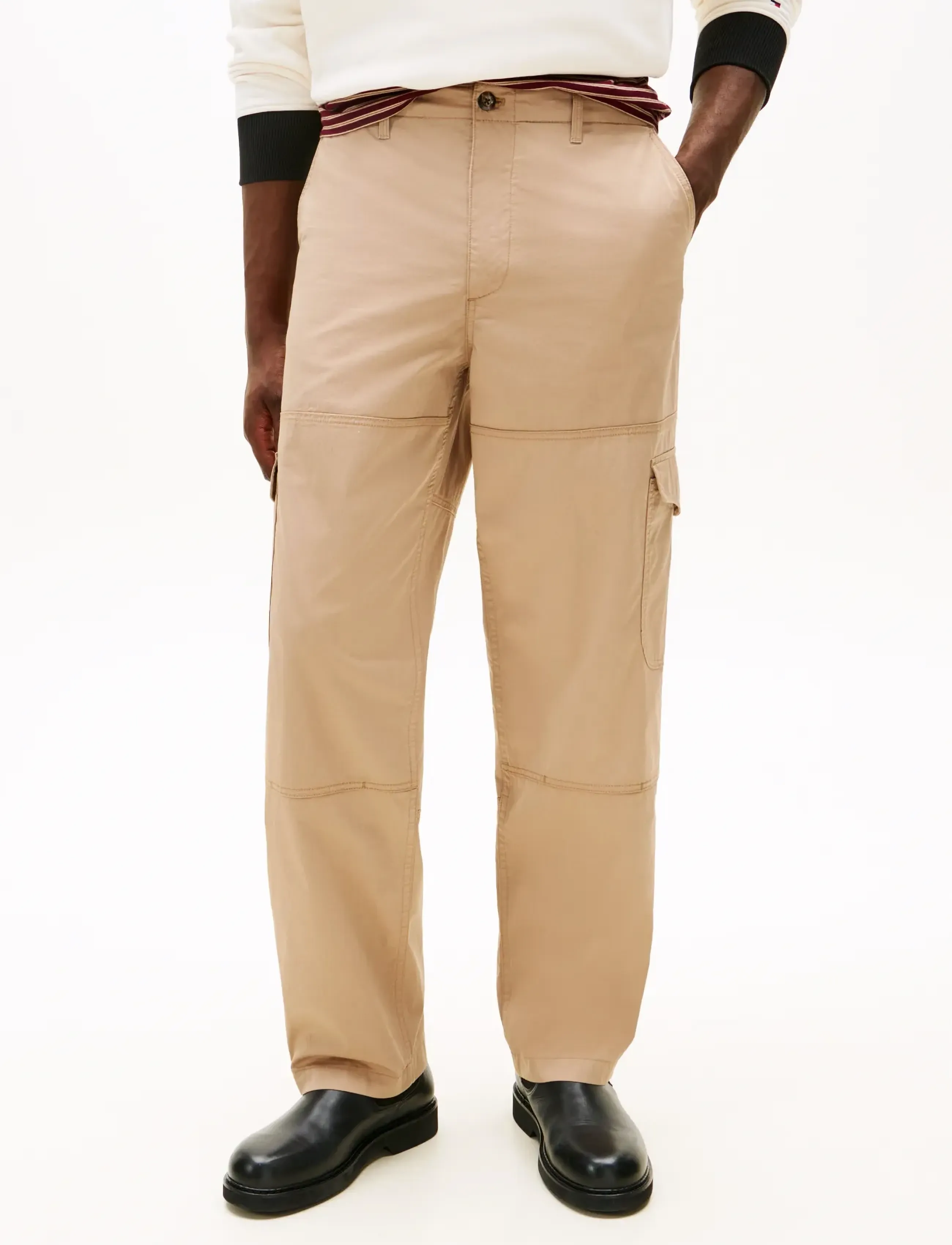 Tommy Hilfiger MURRAY CARGO CO-NYLON TWILL - Cargobukser - COASTAL TAUPE / beige