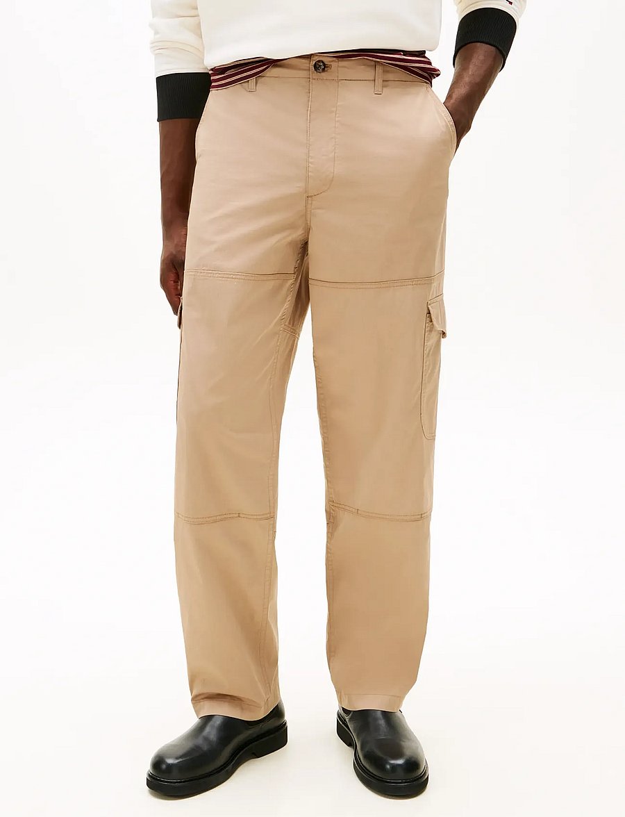 Tommy Hilfiger - MURRAY CARGO CO-NYLON TWILL - cargohosen - coastal taupe - 0