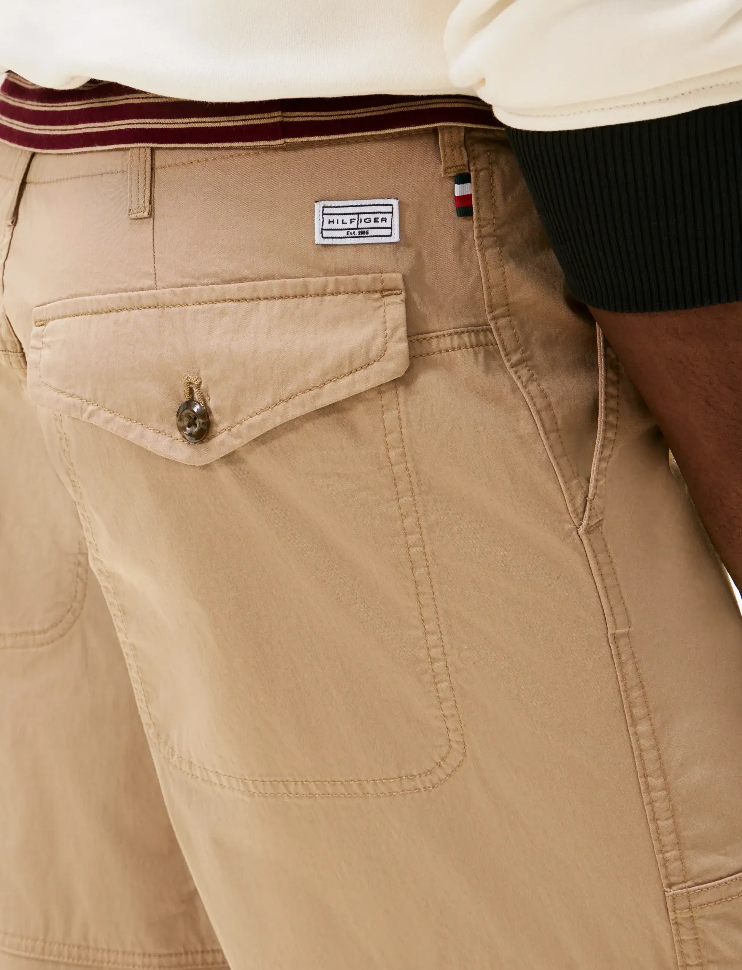 Tommy Hilfiger - MURRAY CARGO CO-NYLON TWILL - cargobukser - coastal taupe - 4